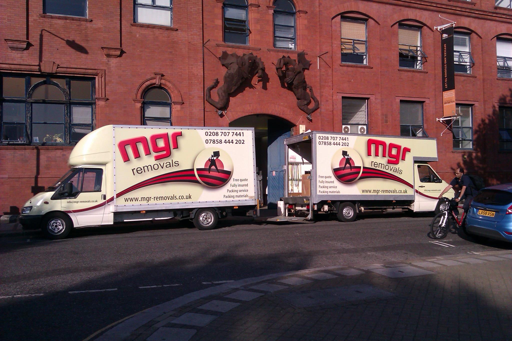 MGR Removals trucks